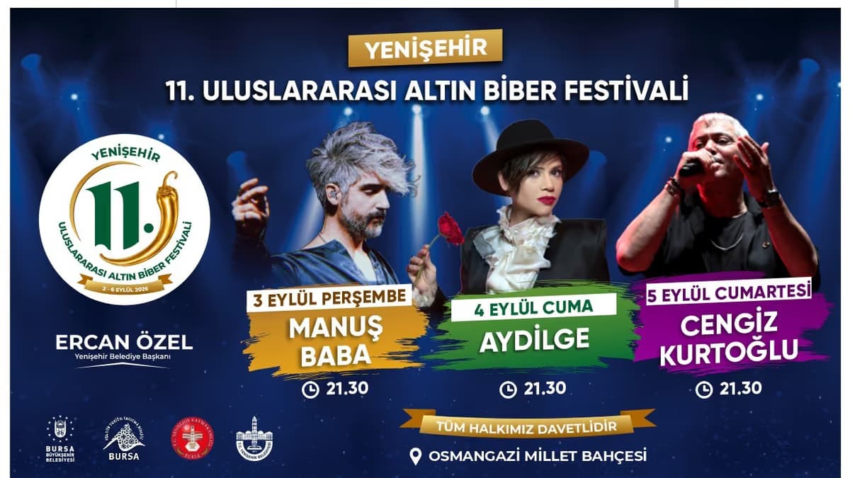 Yenişehir’de Altın Biber Festivali için geri sayım başladı