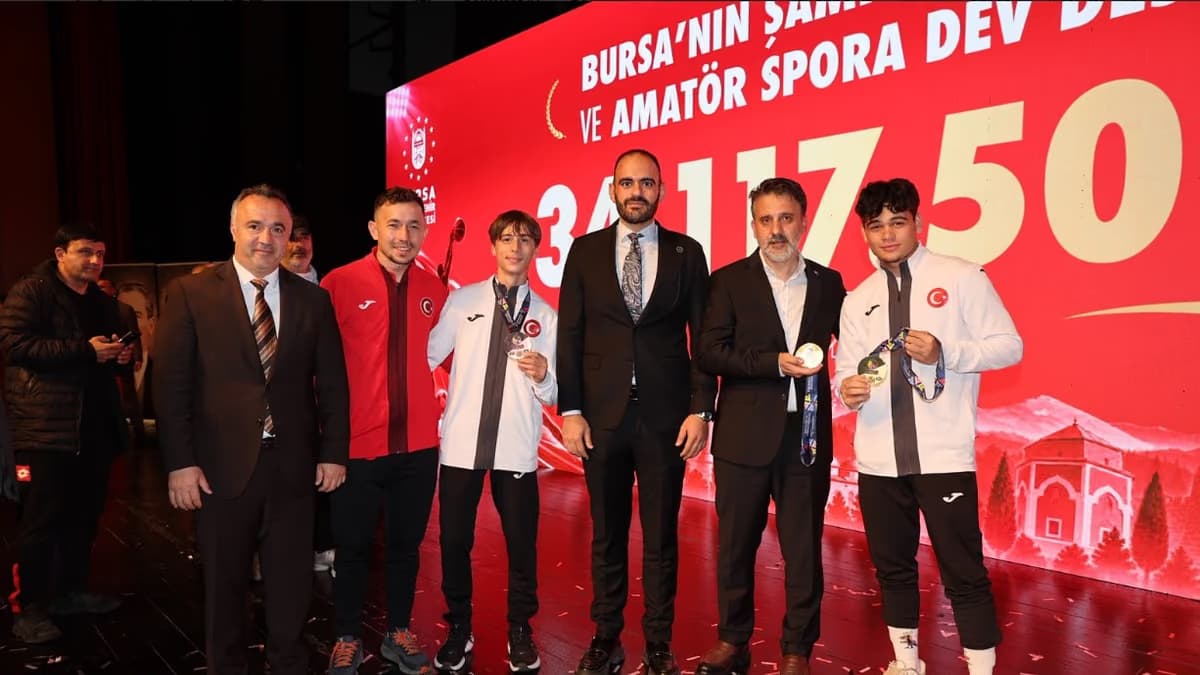 Bursa'nın şampiyonlarına ve amatör spora dev destek