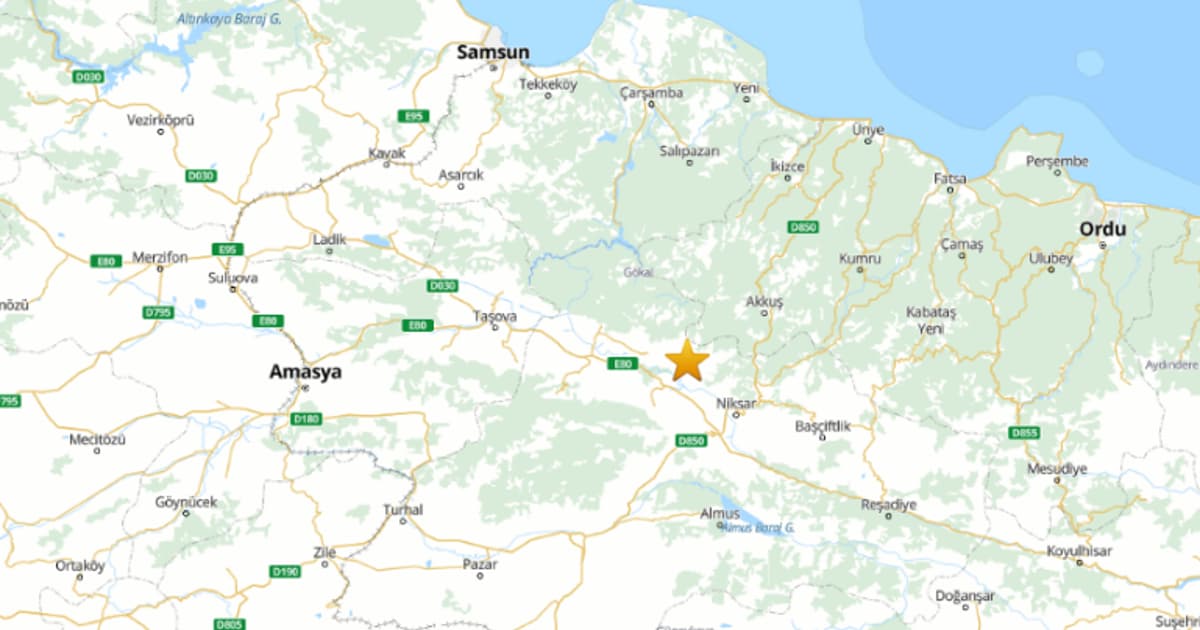 Tokat'ta 5.5 büyüklüğünde deprem