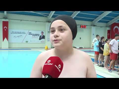 Osmangazi’de Geleceğin Yüzücüleri Sertifikalarını Aldı