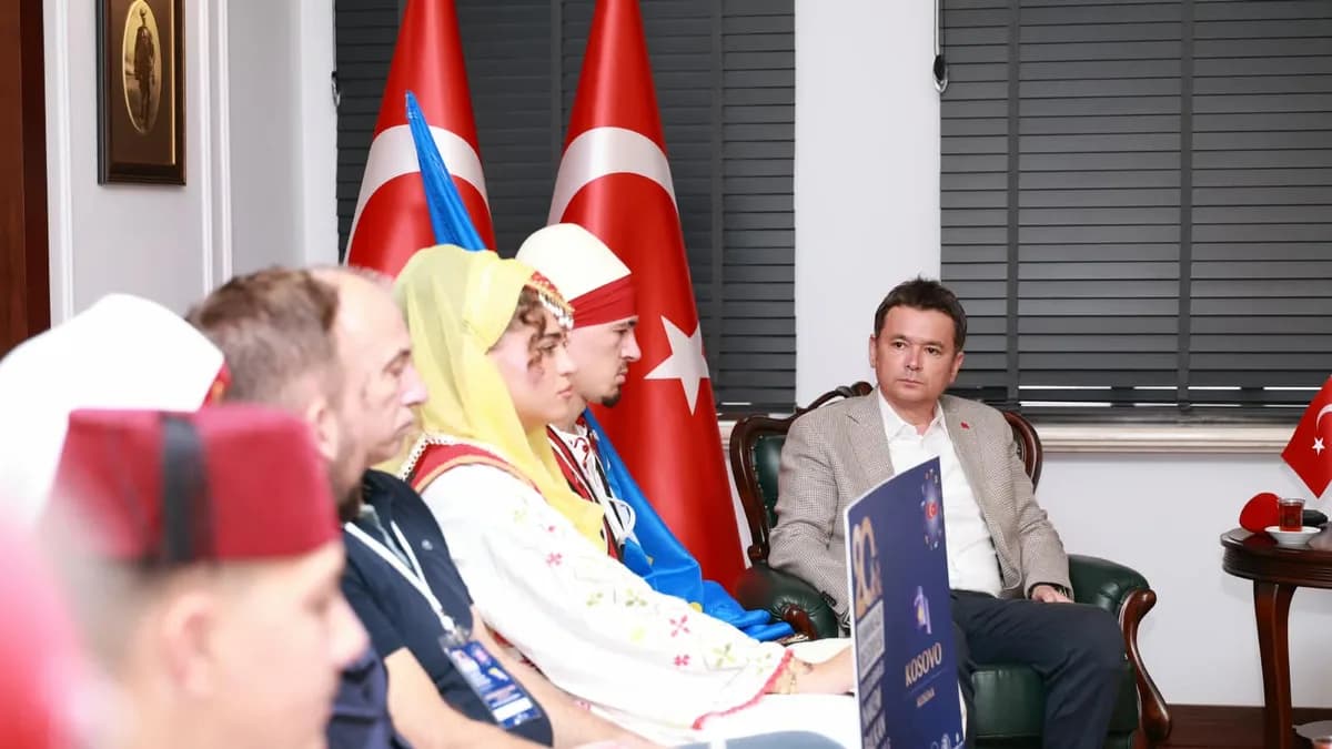 Balkan Festivali’nin Konuklarından Başkan Aydın’a Teşekkür Ziyareti