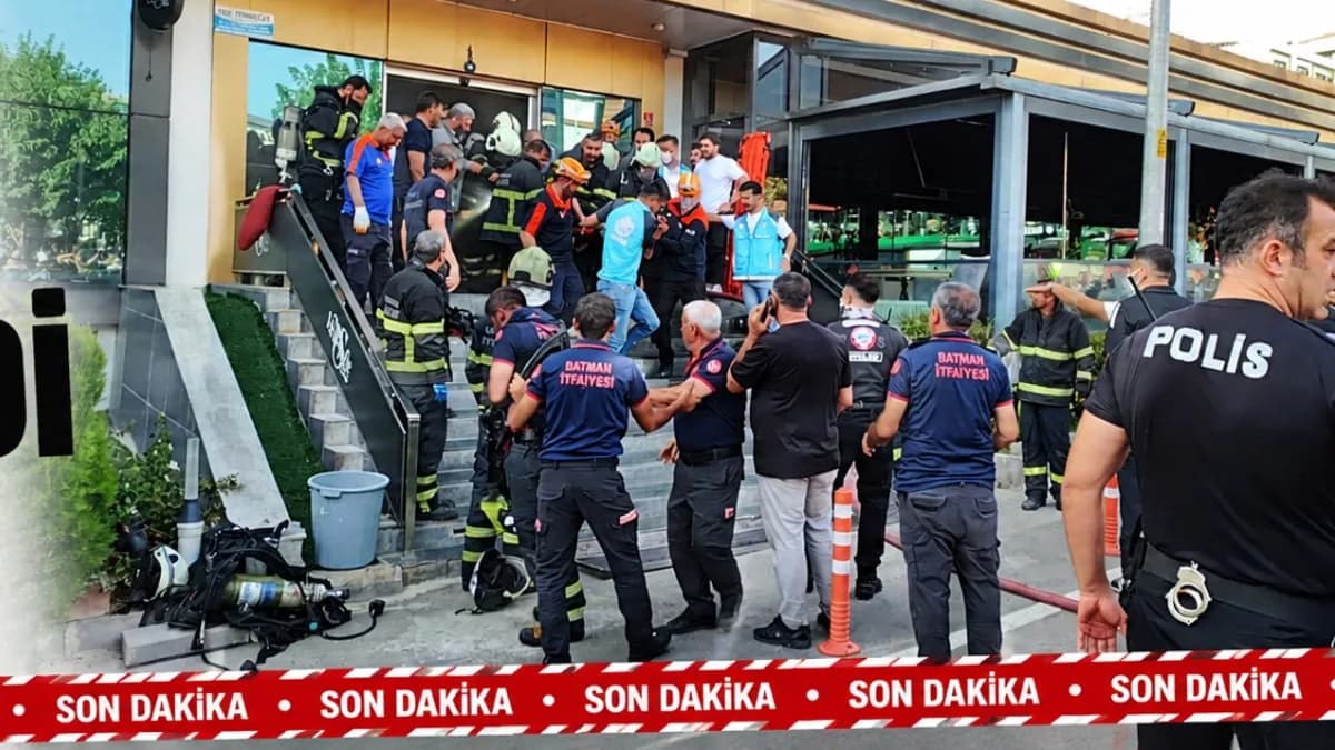 Batman'da spor salonunda yangın: 3 kişi hayatını kaybetti, 10 kişi yaralandı