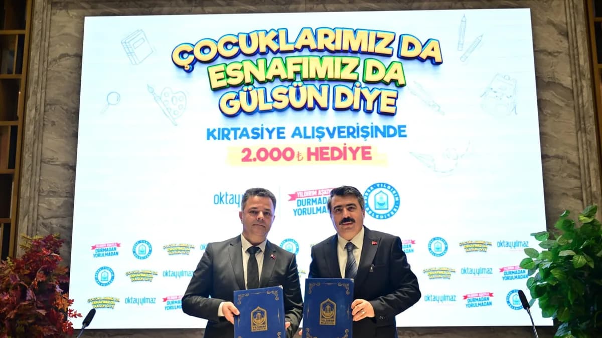 Yıldırım'da 6 bin öğrenciye kırtasiye desteği