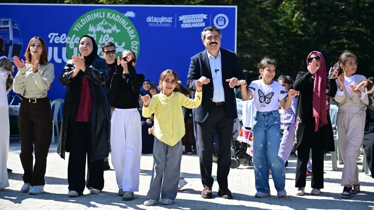 Yıldırımlı kadınların Uludağ keyfi
