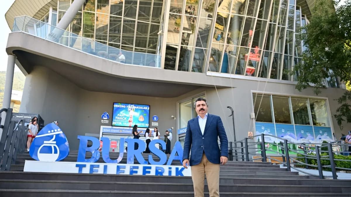 Yıldırım'da kadın ve çocuklara teleferik keyfi