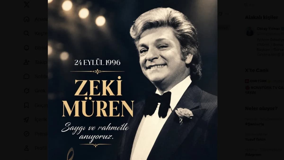 Oktay Yılmaz’dan Zeki Müren mesajı: “Saygı ve rahmetle anıyorum”