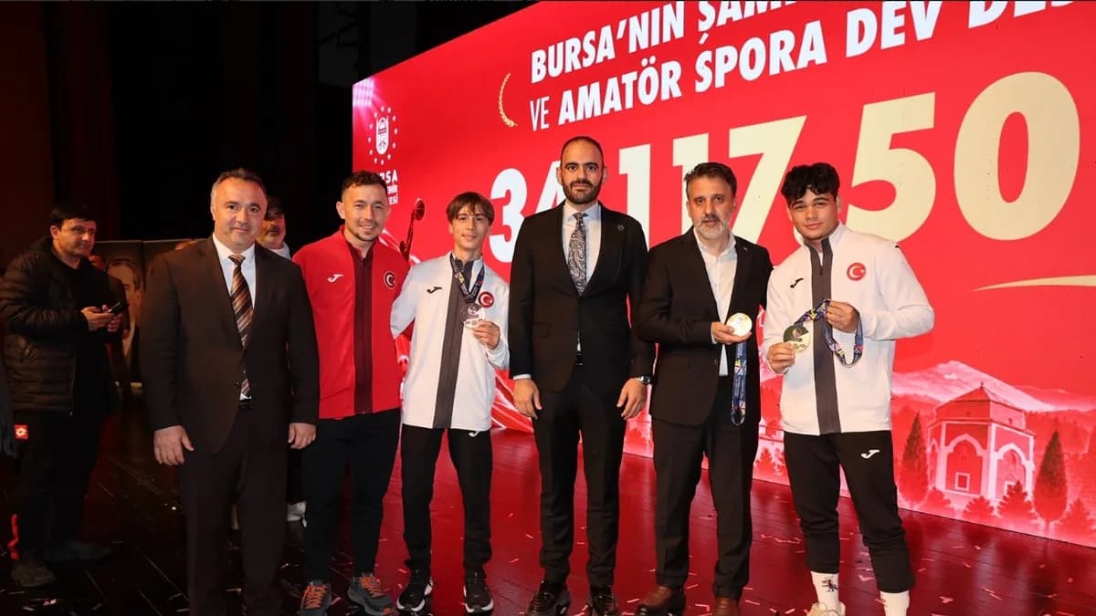 Bursa'nın şampiyonlarına ve amatör spora dev destek