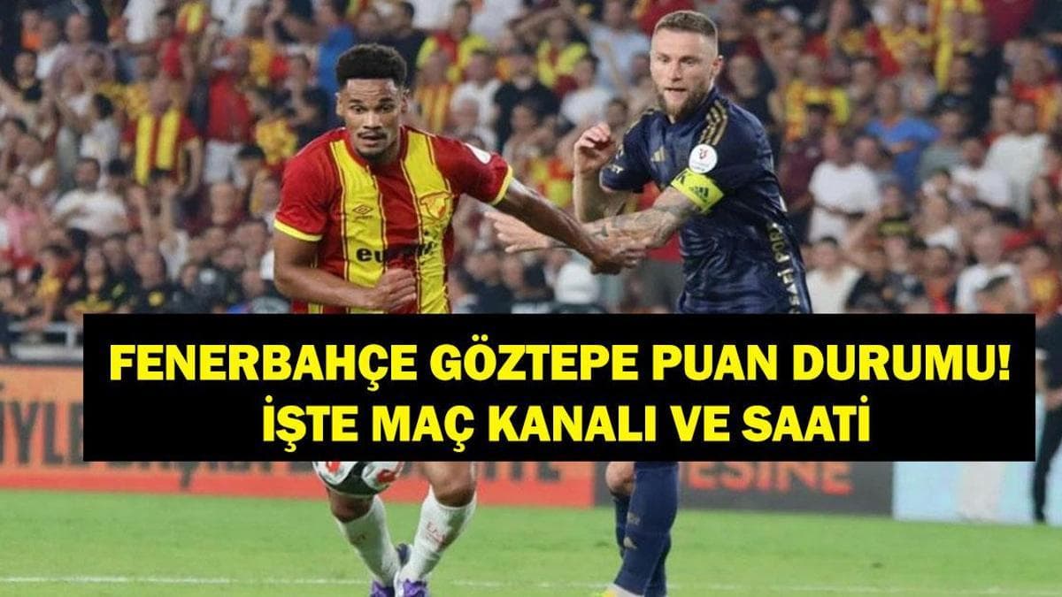 FENERBAHÇE GÖZTEPE MAÇ KADROSU: Süper Lig Fenerbahçe Göztepe Maçı Hangi Kanalda, Saat Kaçta? Göztepe ve Fenerbahçe Puan Durumu Ne? Maç Kadrosu Belli Oldu Mu?