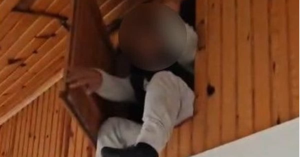 Firari hükümlü tavandaki gizli bölmede yakalandı