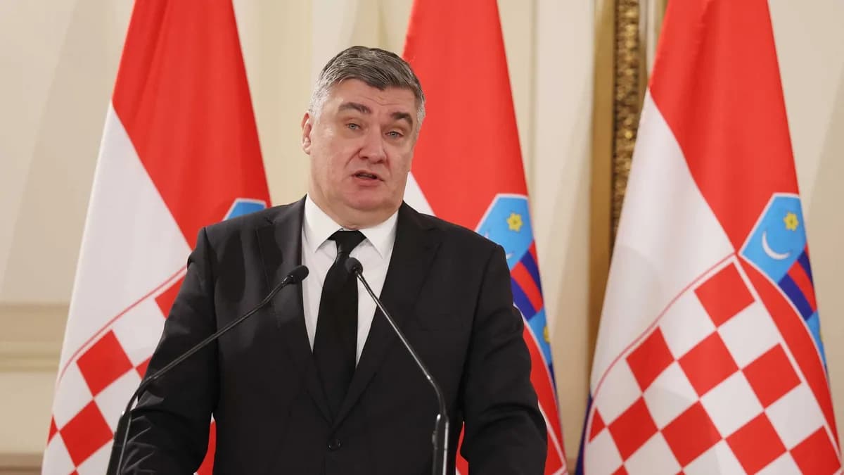 Hırvatistan Cumhurbaşkanı Milanovic'ten ülkesinin Savunma Bakanı Anusic'e İsrail tepkisi: Savunma iş birliğini sonlandırın