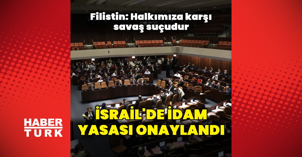 İsrail Meclisi, idam cezası yasasını onayladı