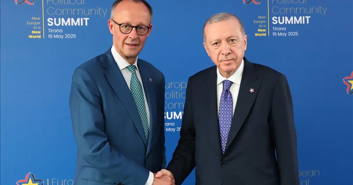 Cumhurbaşkanı Erdoğan, Almanya Başbakanı Merz ile görüştü