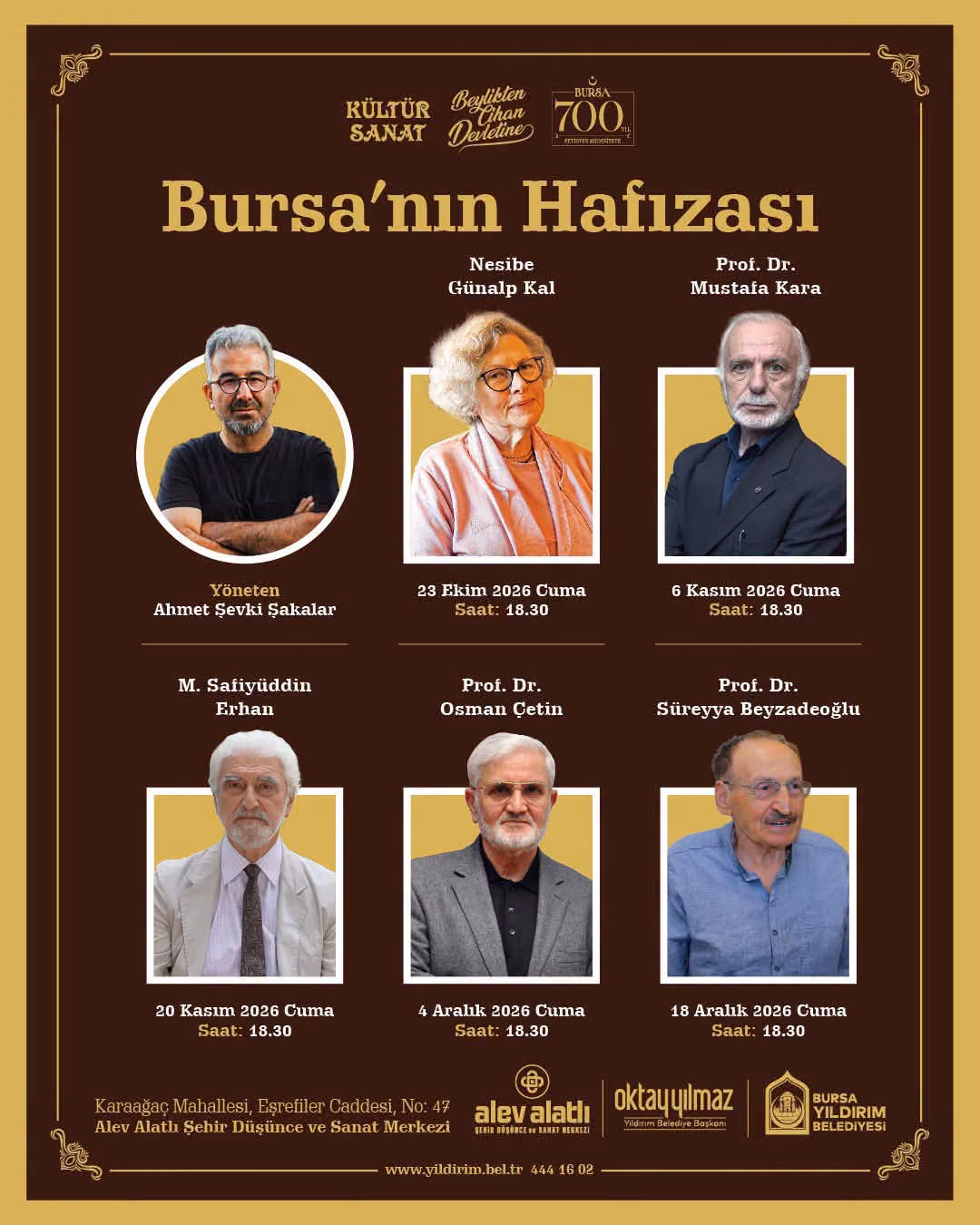 Yıldırım’da “Bursa’nın Hafızası” programı başlıyor