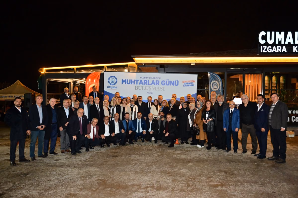 Yıldırım’da Muhtarlar Günü buluşmas Oktay Yılmaz muhtarlarla bir araya geldi