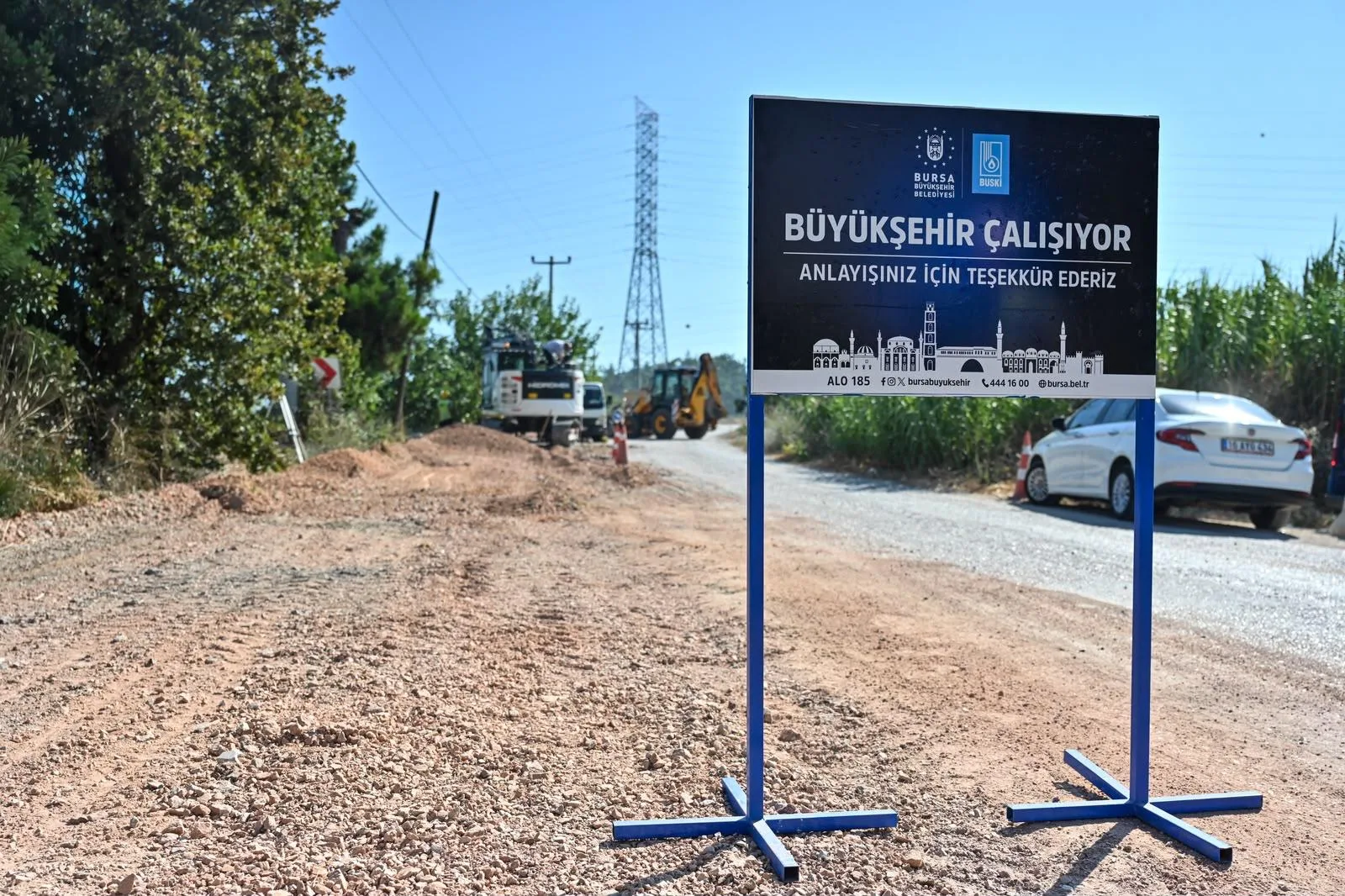 BUSKİ’den Ovaakça’ya 1.200 metrelik yeni kanalizasyon hattı