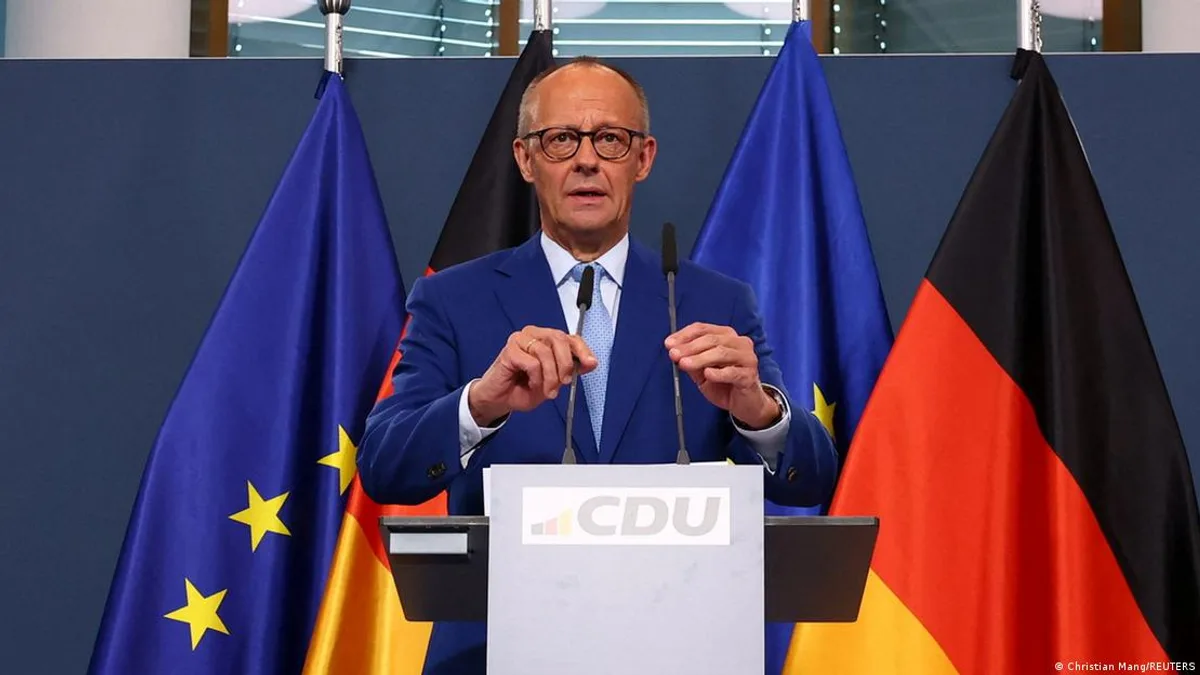 Almanya Başbakanı Friedrich Merz, ilk seçim sonuçlarının gelmesinin ardından partisinin genel merkezinde açıklama yaptı