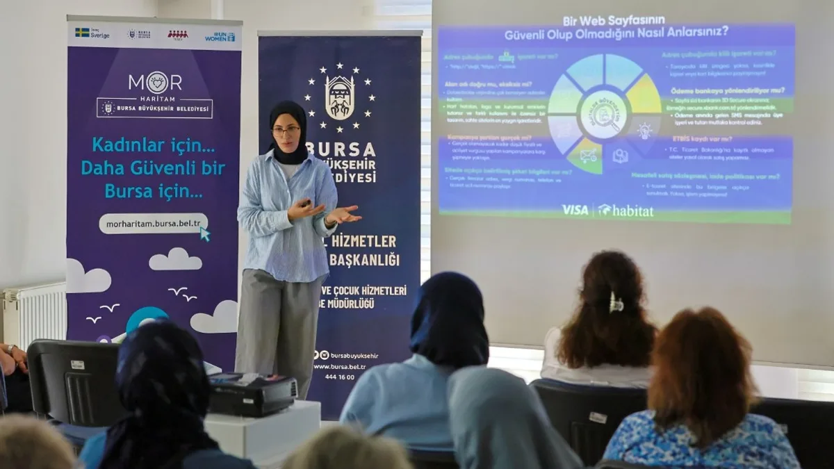 Bursa’da kadınlara dijital dolandırıcılığa karşı farkındalık eğitimi