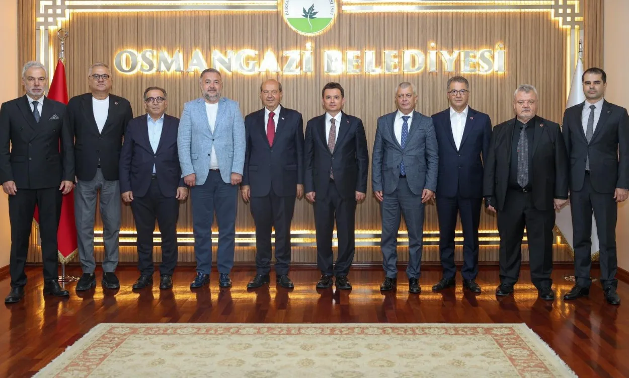 Başkan Erkan Aydın, KKTC 5. Cumhurbaşkanı Ersin Tatar'ı Ağırladı