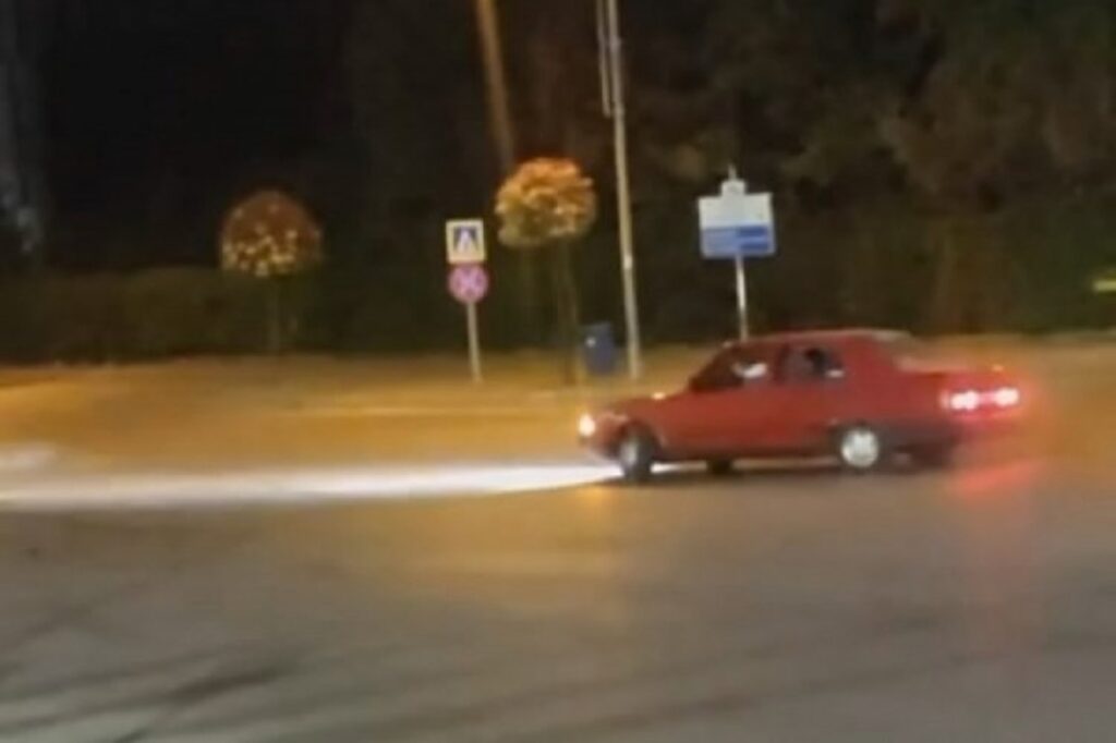 Bursa’da gece saatlerinde drift atmıştı ehliyetine el konuldu
