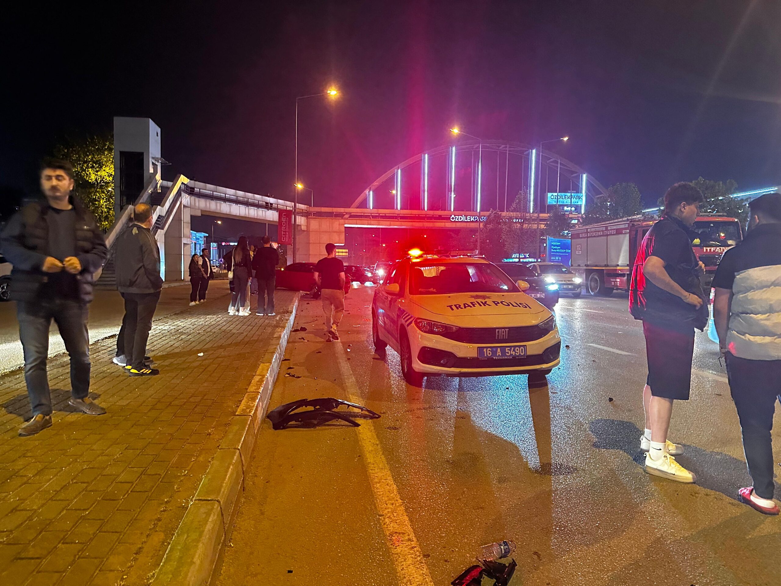 Bursa Nilüfer’de alkollü sürücü kiralık otomobil ile dehşet saçtı