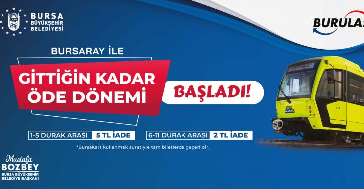 Ulaşımda ‘Gittiğin kadar öde’ dönemi