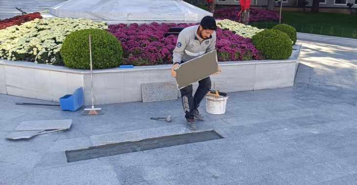 Büyükşehir’den Atatürk Anıtı’na bakım