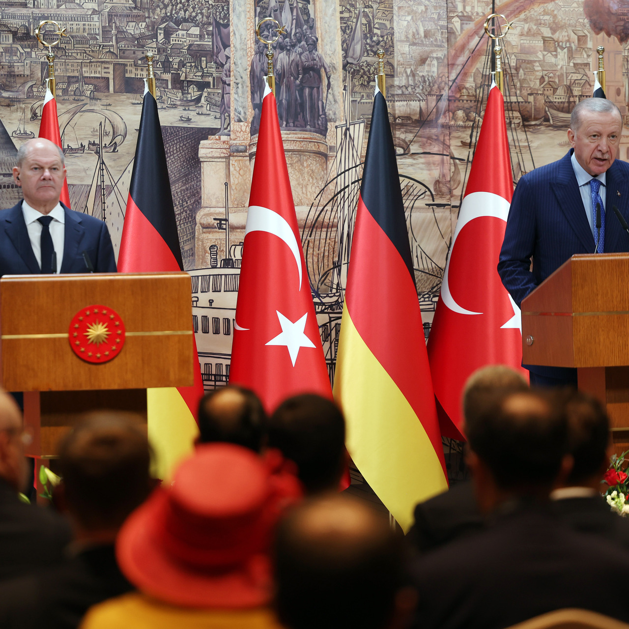 Cumhurbaşkanı Erdoğan ve Scholz’dan açıklamalar