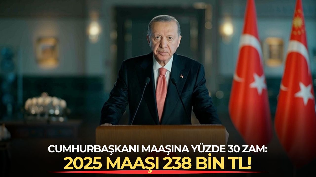 Cumhurbaşkanı maaşına 55 bin TL zam