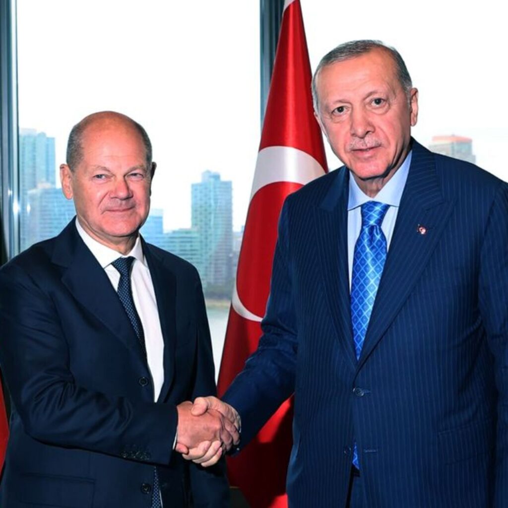 Erdoğan Scholz görüşmesi başladı