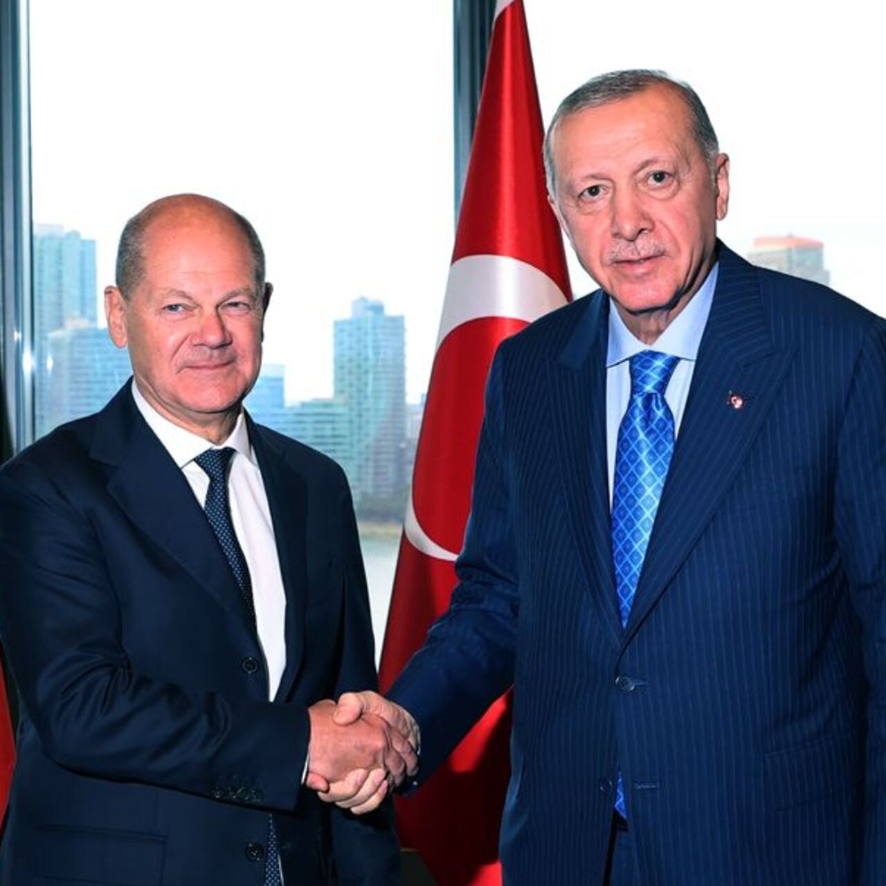 Erdoğan Scholz görüşmesi başladı