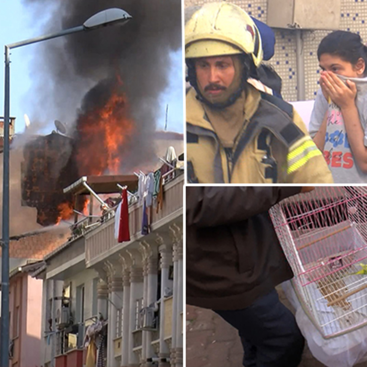 Küçükçekmece’de yangın paniği