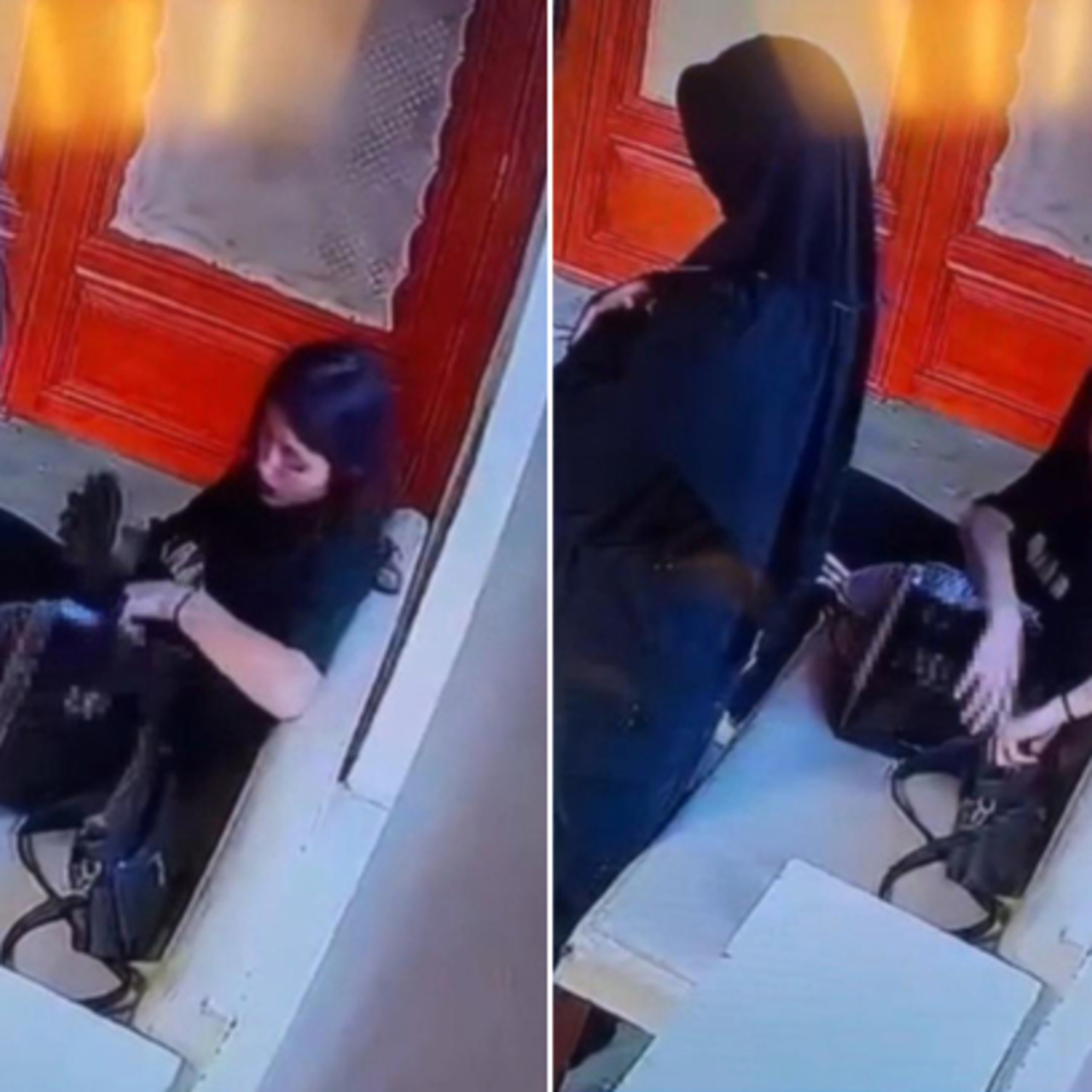 Namaz kılan kadının cüzdanını çaldı