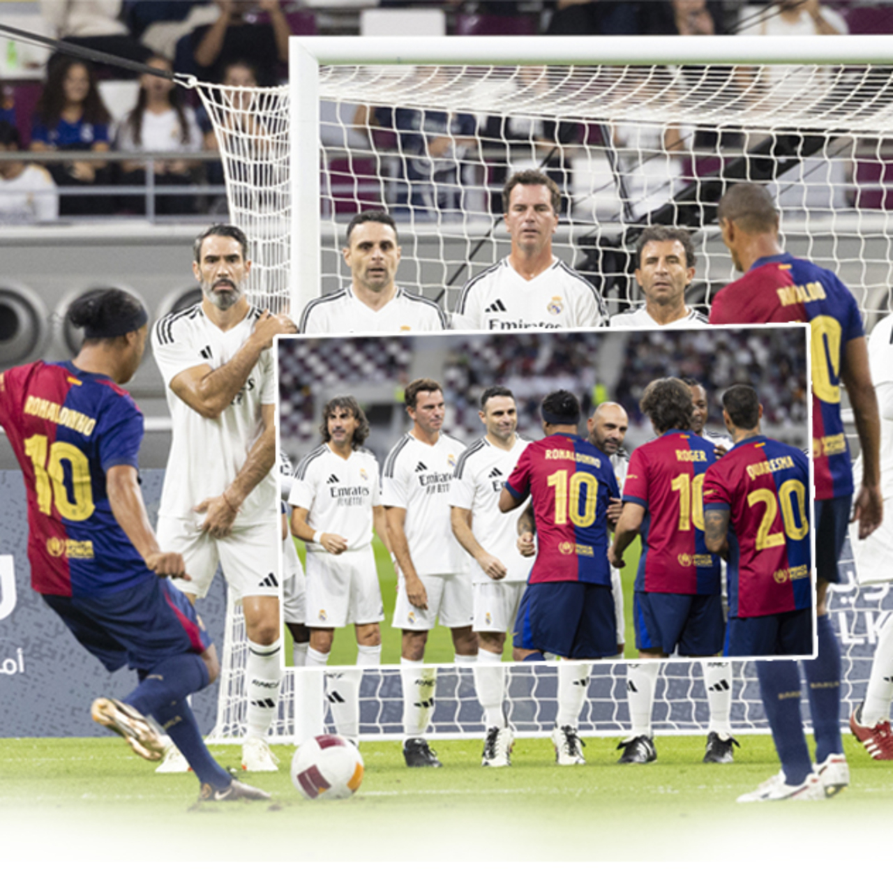 Barça ve Real’in efsaneleri sahaya çıktı!