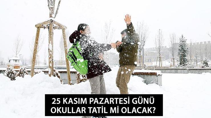 KAR TATİLİ HABERLERİ… Yarın okullar tatil mi? 25 Kasım 2024 Pazartesi Kayseri’de okullar tatil mi?