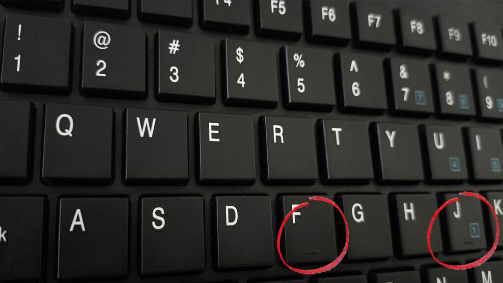 Klavyede F ve J harflerinin üzerindeki kabartmalar aslında bu işe yarıyormuş