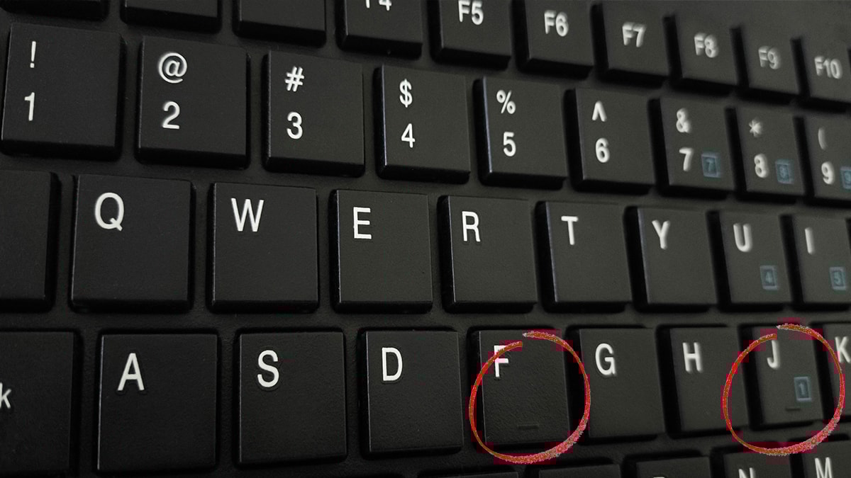 Klavyede F ve J harflerinin üzerindeki kabartmalar aslında bu işe yarıyormuş