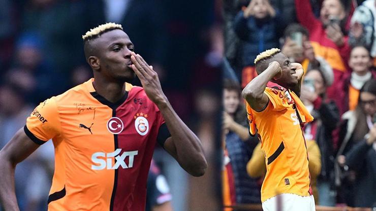 MAÇ ÖZETİ Galatasaray 3-2 Samsunspor | Lider Galatasaray, Victor Osimhen’le güldü!