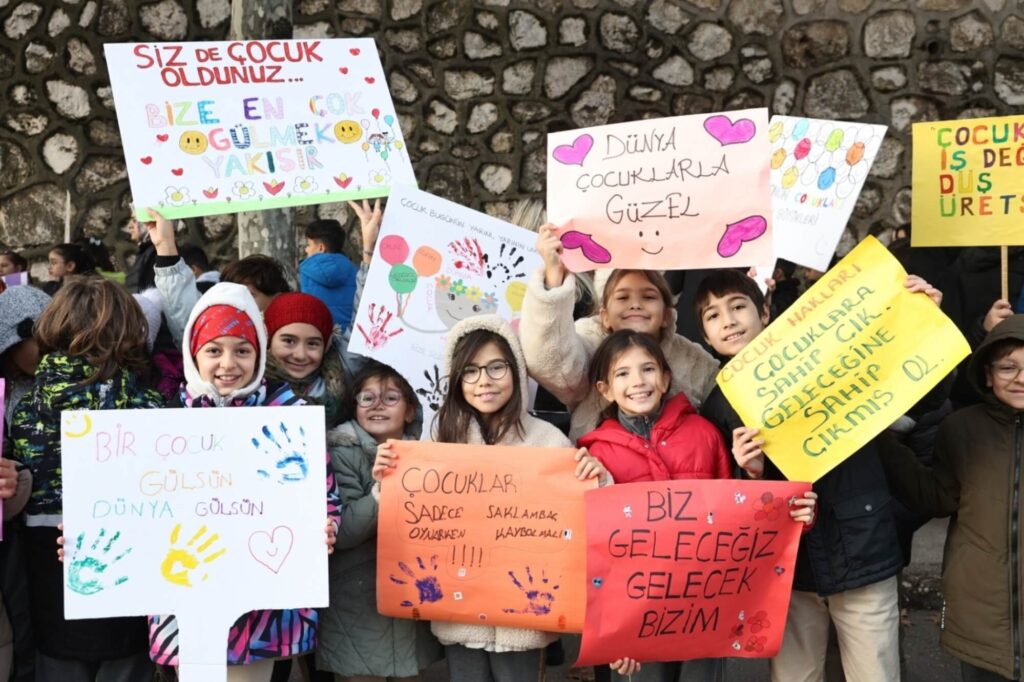 Nilüferli çocuklar “Güvenli Kent” için yürüdü