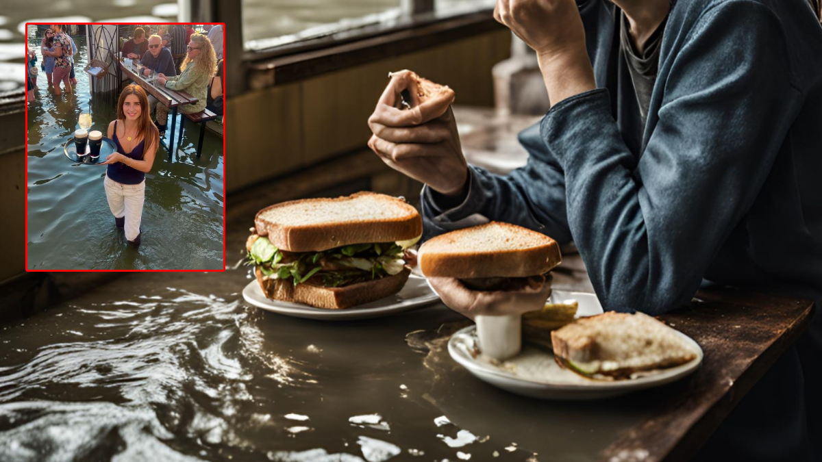 Sipariş vermek için yüzüyorlar… Duyan mekana akın ediyor