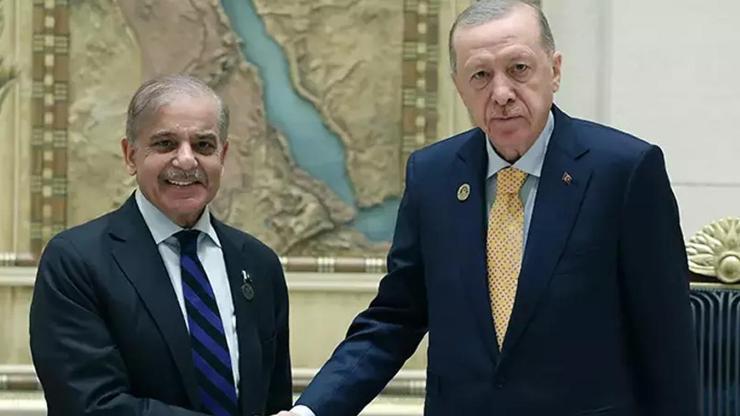 Cumhurbaşkanı Erdoğan, Pakistan Başbakanı Şahbaz Şerif’i kabul etti