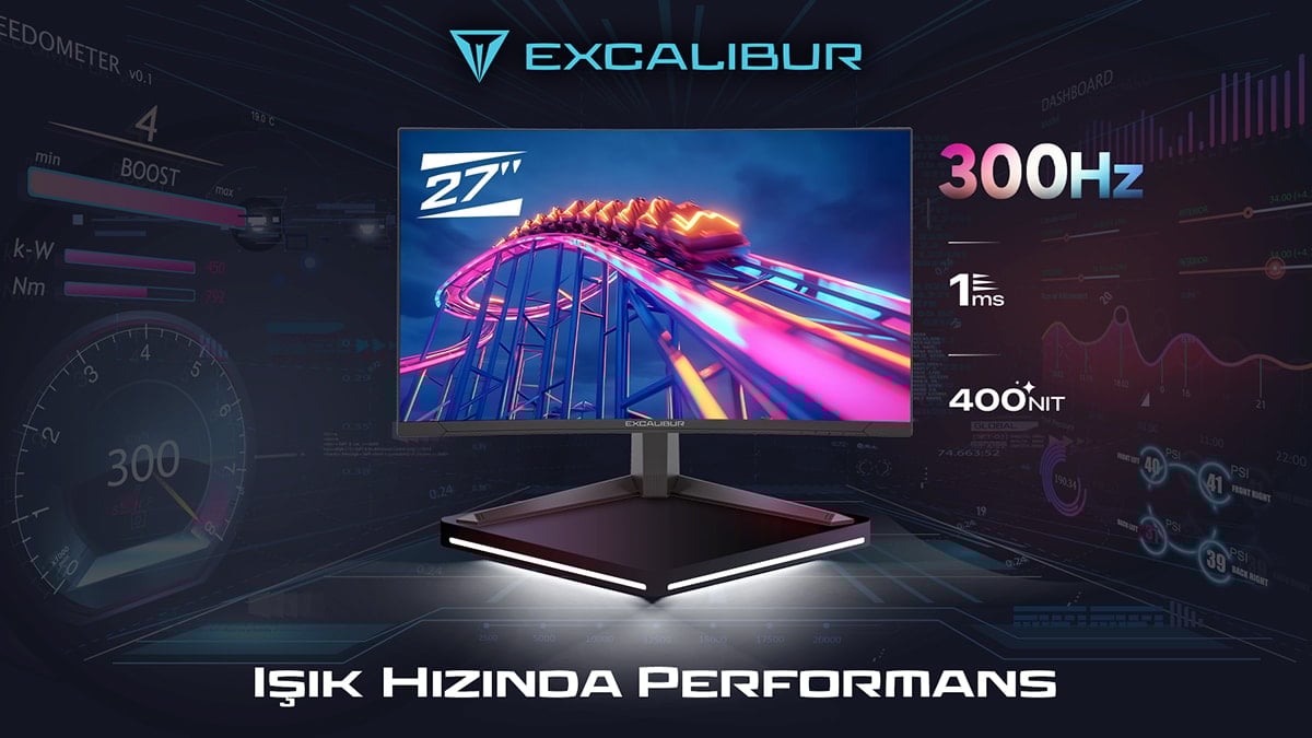 Excalibur’dan oyun ve iş dünyası için yeni nesil monitör