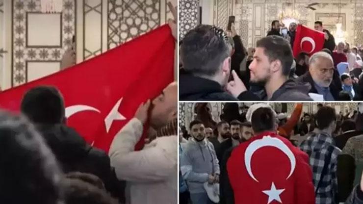 HABER || Şam’da tarihi gün: Emevi Camii’nde cuma! Türk bayrağı açıldı