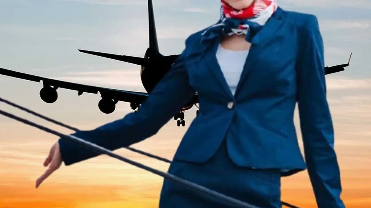 Havada böyle kazaya zor rastlanır: Dalgın hostes uçaktan düştü