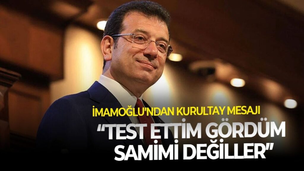 İmamoğlu’ndan kurultay mesajı