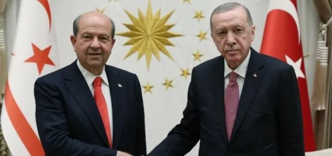 Külliye’de önemli kabul! Başkan Erdoğan KKTC lideri Tatar ile görüştü