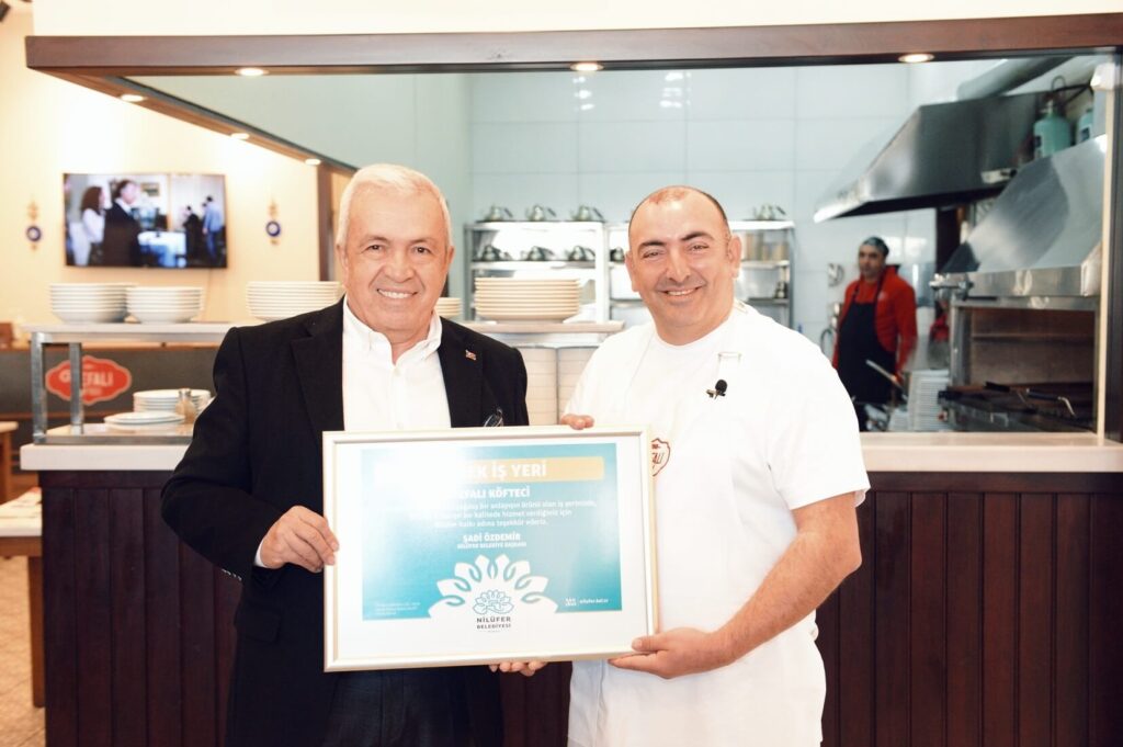 “Örnek İşyeri Belgesi” Vefalı Köfteci’nin