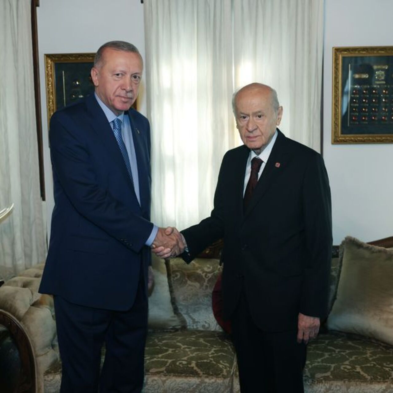 Cumhurbaşkanı Erdoğan’dan Bahçeli’ye ziyaret