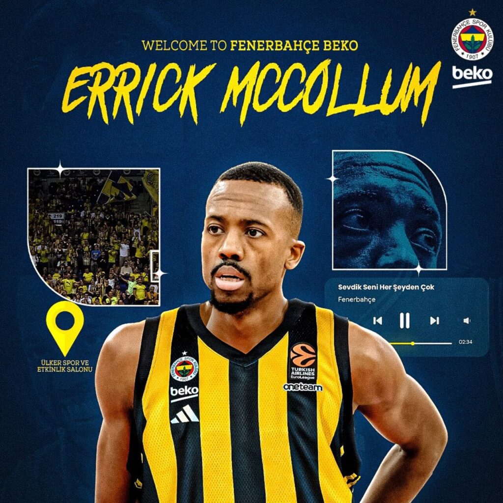 Errick McCollum, Fenerbahçe’de!
