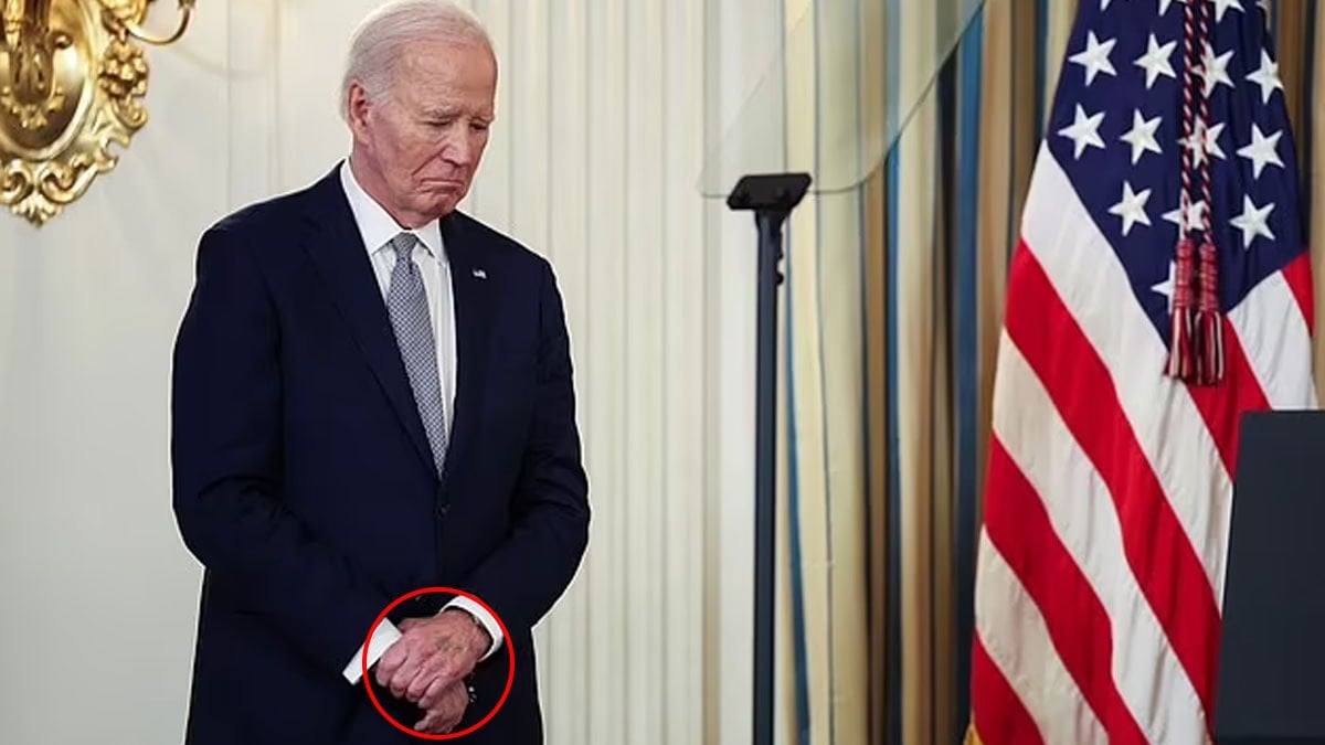 Herkes Joe Biden’ın eline odaklandı; komplo teorileri beraberinde geldi