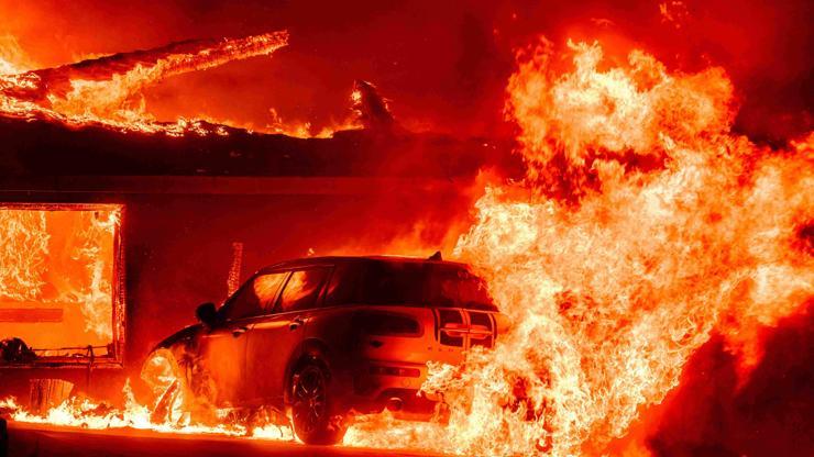 Los Angeles kabusu yaşıyor! Amerikalı kendi cehennemini kaydetti…